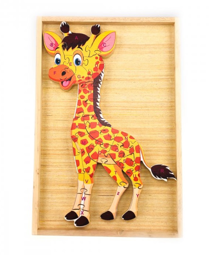 Vzdělávací puzzle žirafa