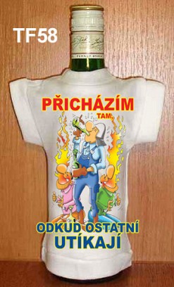 Tričko na flašku pro hasiče