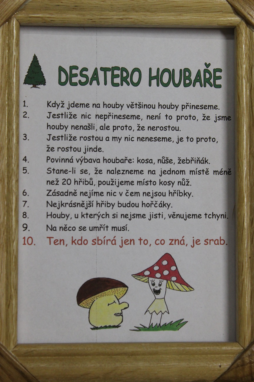 Rámeček - Desatero houbaře