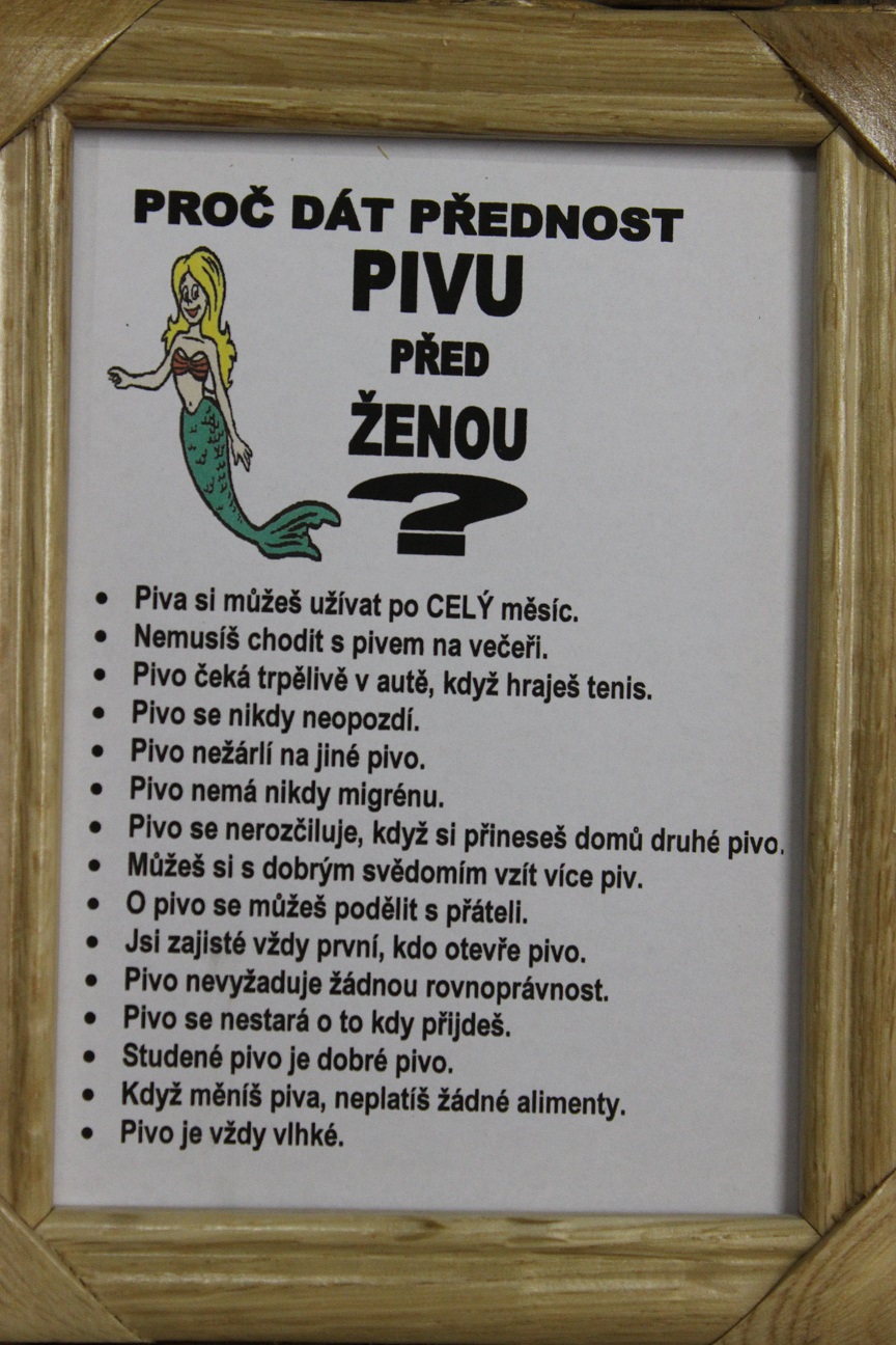 Rámeček - Přednost pivu před ženou