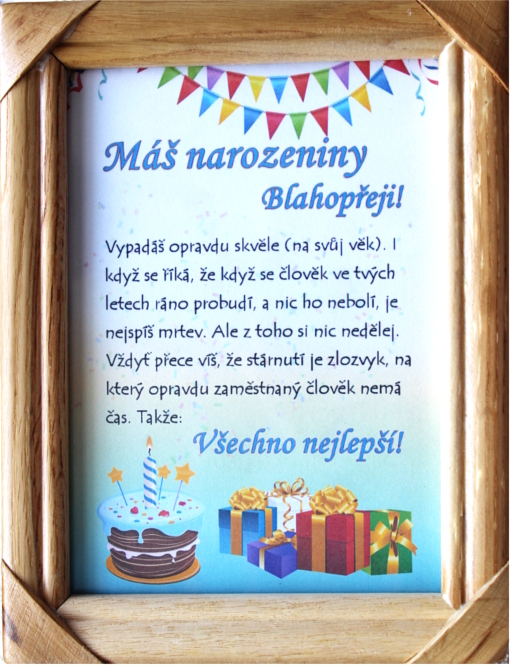 Rámeček - Máš narozeniny