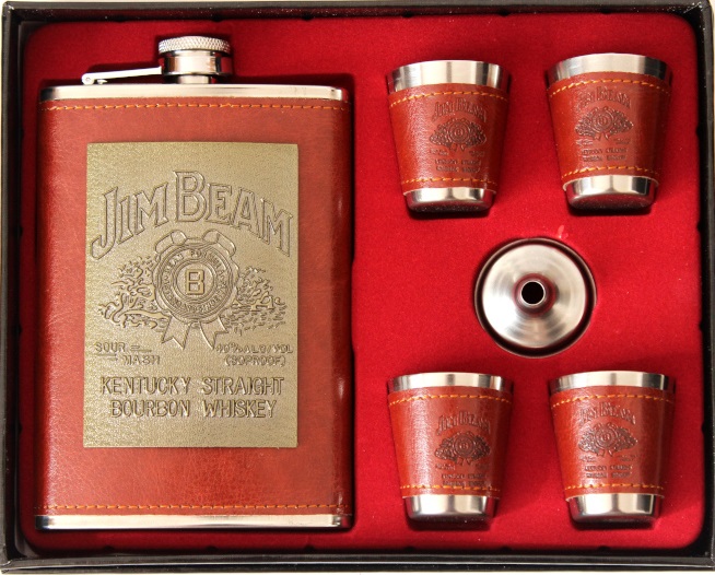 Souprava placatice Jim Beam