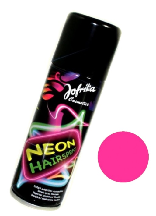 Neon sprej na vlasy - růžový