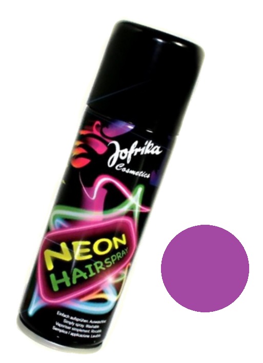 Neon sprej na vlasy - fialový