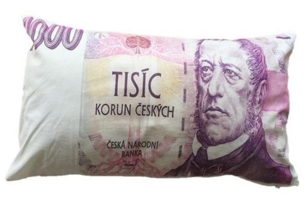 Polštář bankovky 1000 Kč
