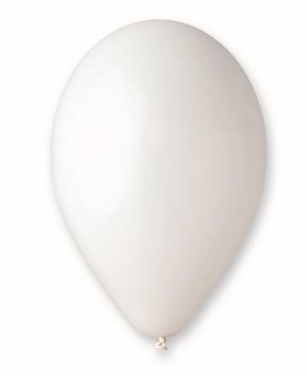 Bílé latexové balónky