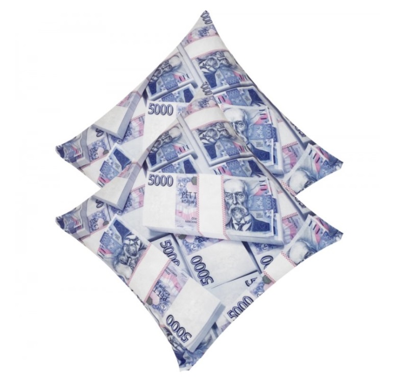 Polštář plný peněz 5000