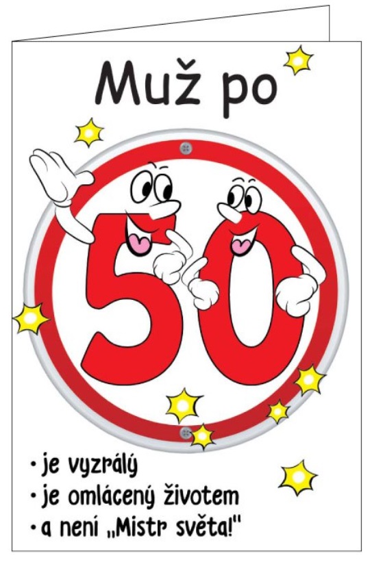 Přání k 50 pro muže