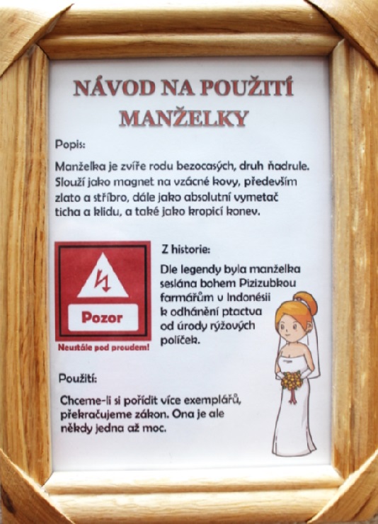 Rámeček - Návod na manželku