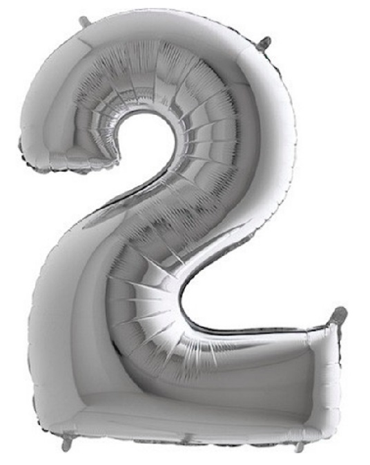 Balónek ve tvaru čísla 2