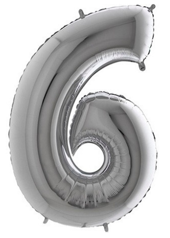 Balónek ve tvaru čísla 6
