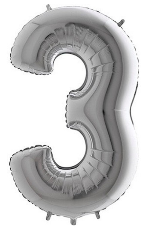 Balónek ve tvaru čísla 3