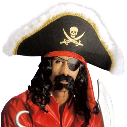 Pirátský knír a bradka