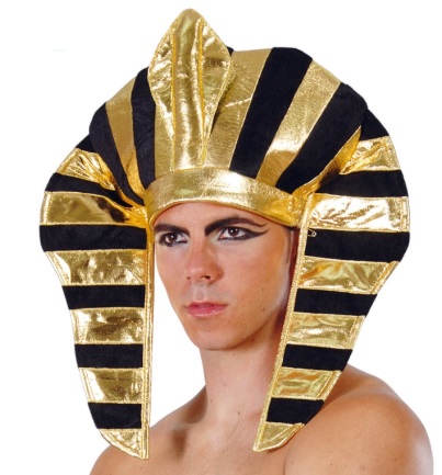 Faraonská čepice zlatá