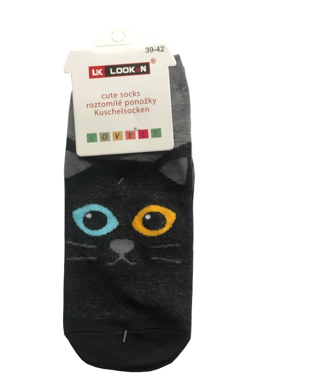 Kočičí ponožky černé