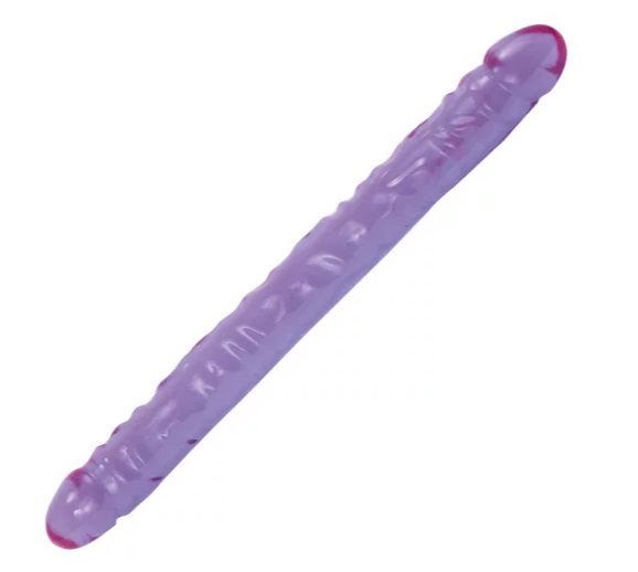 Oboustranné dildo fialové