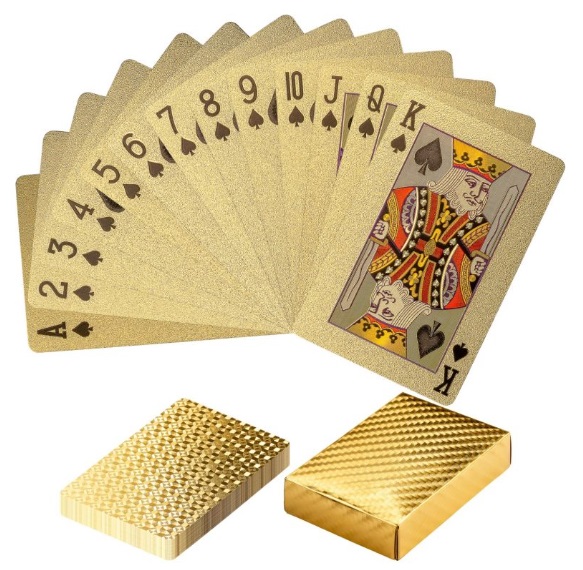Zlaté pokerové karty