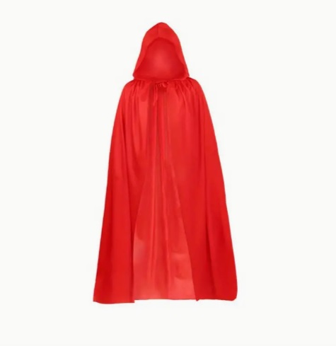 Červený plášť s kapucí