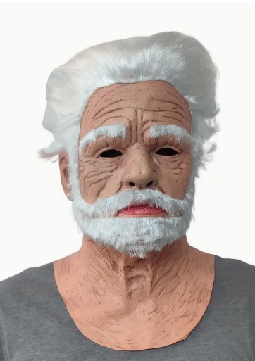 Latexová maska dědek