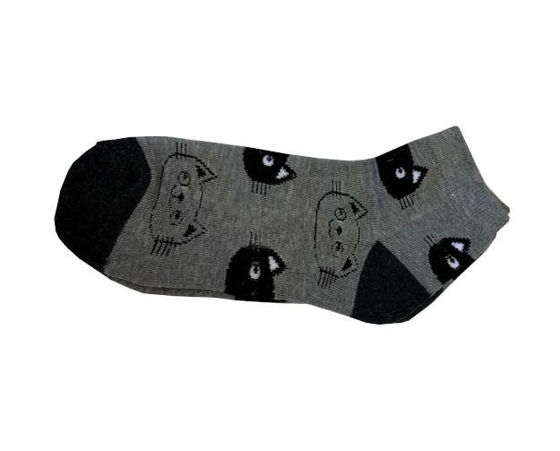 Kočičí ponožky šedo-černé