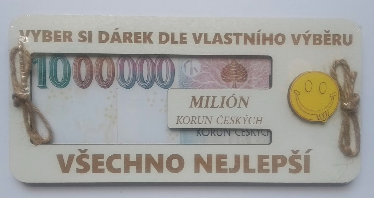 Dřevěné přání dle vlastního výběro