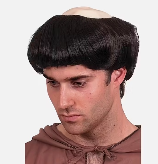 Pánská paruka mnich