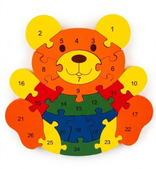 Puzzle pro děti medvídek