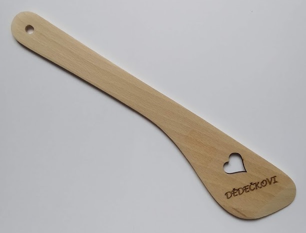 Vařečka s nápisem Dědečkovi