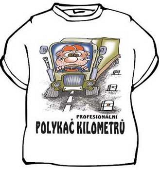 Tričko Profesionální polykač kilometrů