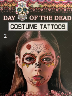 Day of the dead - samolepky na obličej