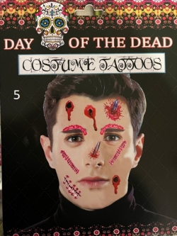 Day of the dead - samolepky na obličej