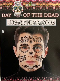 Day of the dead - samolepky na obličej