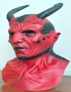 Latexová maska čert