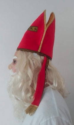 Maska Mikuláše s mitrou