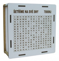 Odškrtávací pokladnička Je čas začít šetřit