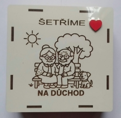 Odškrtávací pokladnička Šetříme na důchod